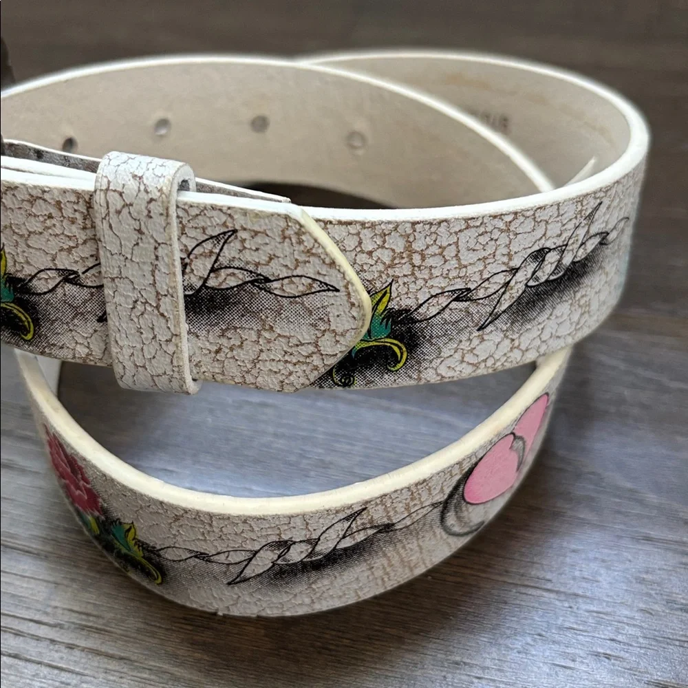 Cowgirls Rock Genuine leather lining, man-made pattern,roses,rope,peace,hearts